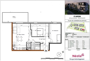 appartement neuf à la vente -   68120  PFASTATT, surface 61 m2 vente appartement neuf - UBI388113882